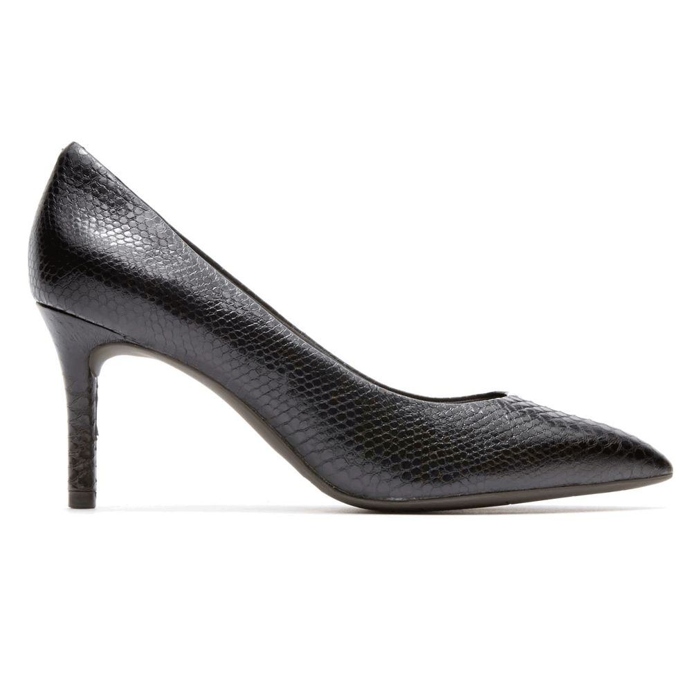 Escarpins Mulher Rockport Total Motion 75Mm Pointed Toe Heel Preto,Portugal AWLIV-1364